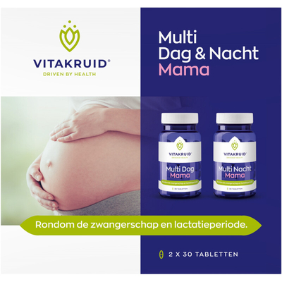 Vitakruid Multi dag & nacht mama Multivitamines 60 stuks