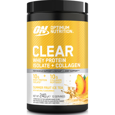 Optimum Nutrition Clear whey + collagen summer ice tea Sportvoeding - 10 scoops