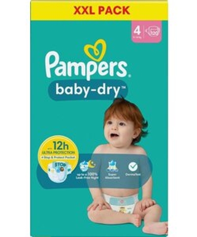 Pampers Baby Dry  luiers maat 4 - 120 stuks