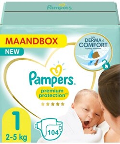 Pampers Premium Protection  luiers maat 1 - 104 stuks