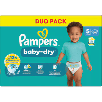 Pampers Baby Dry  luiers maat 5 - 78 stuks