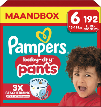 Pampers Baby Dry Pants  luierbroekjes maat 6 - 192 stuks