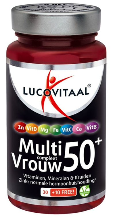 Lucovitaal Multi Compleet Vrouw 50+ Tabletten 40TB