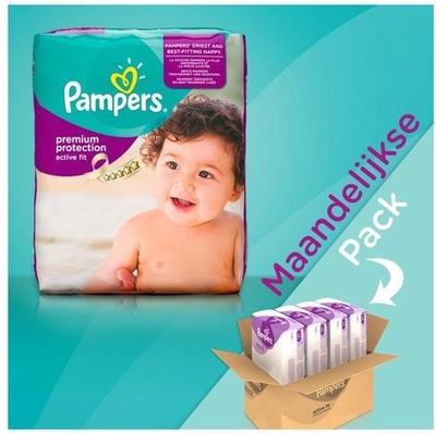 Pampers  luiers maat 4 - 168 stuks