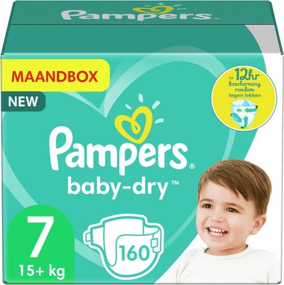 Pampers Baby Dry  luiers maat 7 - 160 stuks