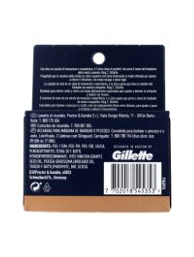 Gillette King C. Gillette scheermesjes - 3 stuks
