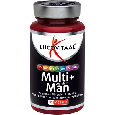 Lucovitaal Multi+ multivitamines compleet man 40 stuks