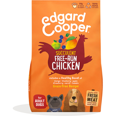 Edgard & Cooper Sappige scharrelkip volwassen hond Hondenbrokken 1 kg