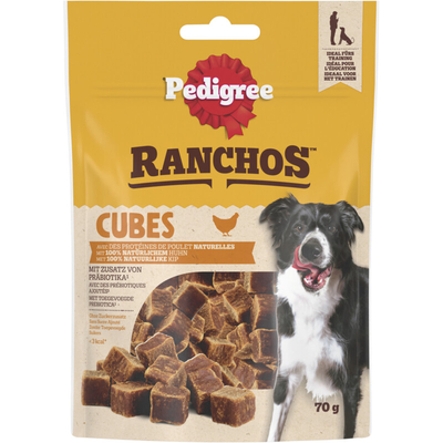 Pedigree Ranchos cubes kip Droog hondenvoer 70 g - hondenbrokken