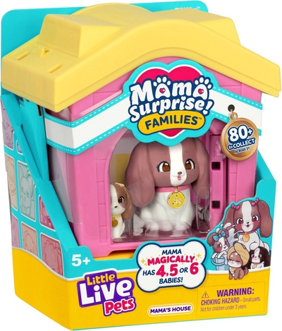 Little Live Pets - Mama Surprise Families Mama's Huis Speelset - 7 hondenfamilies te verzamelen