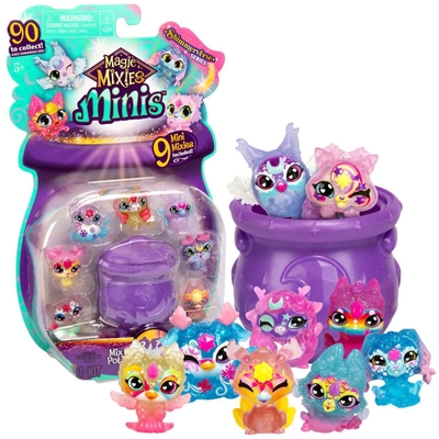Pak 9 Minifiguren - Magic Mixies - Inclusief Mini-Verzamelwezens, Ketels En Ingrediënten