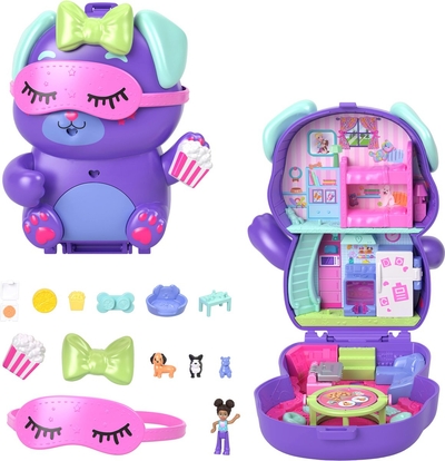 Polly Pocket Minifiguur Pyjama Party Puppy Geschenkset