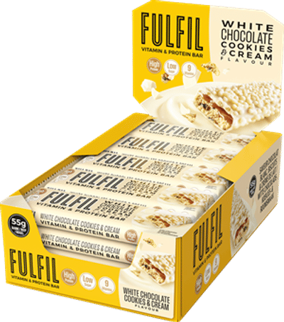 Fulfil Vitamin & Protein Bar White Chocolate Cookies & Cream - 15 repen