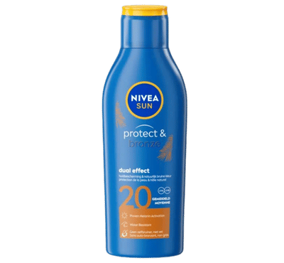 Nivea Zonnebrand Melk Sun Protect & Bronze SPF20 200 ML