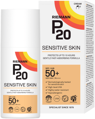 P20 Zonnebrand Sensitive Skin SPF50+ 100 ML