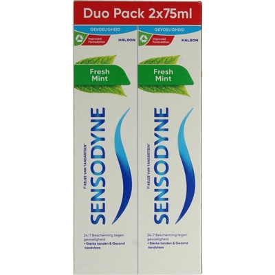 Sensodyne Tandpasta Fresh Mint 2 x 75 ML 150 ML