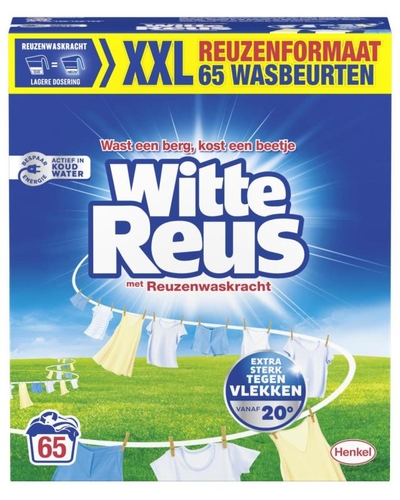 Witte Reus  waspoeder witte was - 3250 wasbeurten