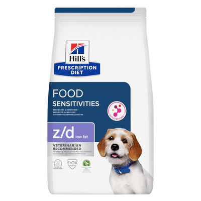10kg Hill's Prescription Diet z/d Food Sensitivities Low Fat Hydrolysed Soy droog hondenvoer - hondenbrokken