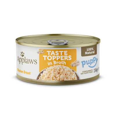 6x156g Applaws Puppy Taste Toppers Naturel kipfilet nat hondenvoer - natvoer honden
