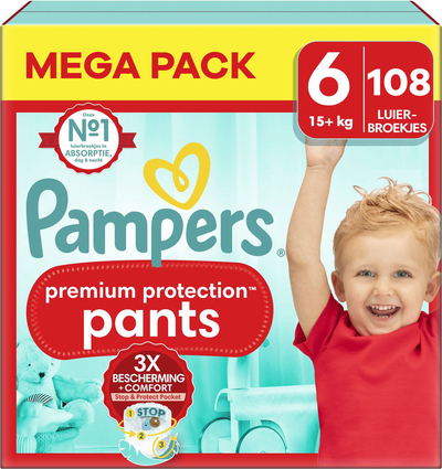 Pampers Premium Protection Pants  luierbroekjes maat 6 - 108 stuks