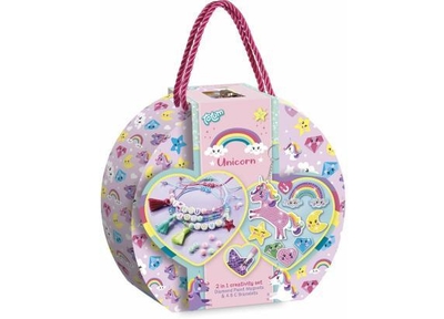 Totum Unicorn 2-in-1 Set Diamond Paint Magnets & ABC Bracelets