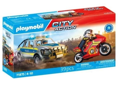PLAYMOBIL - PMACTIONHE 71875 Achtervolging met politie-ophaaldienst