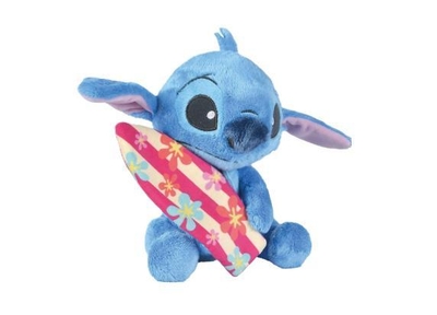 Disney Stitch met surfplank 35cm pluche