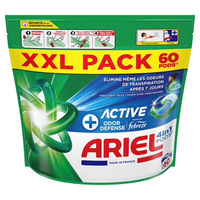 Ariel Actieve geurbestrijding wascapsules  - 120 wasbeurten