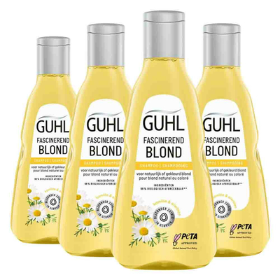 4x Guhl Shampoo Fascinerend Blond 250 ml