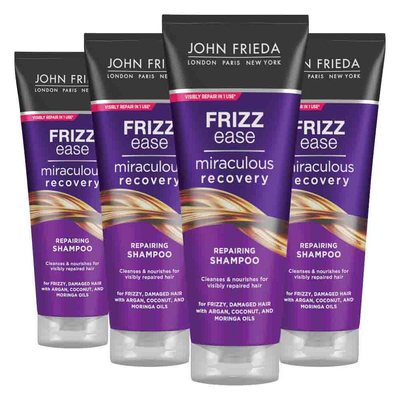 4x John Frieda Frizz Ease Miraculous Recovery Shampoo 250 ml