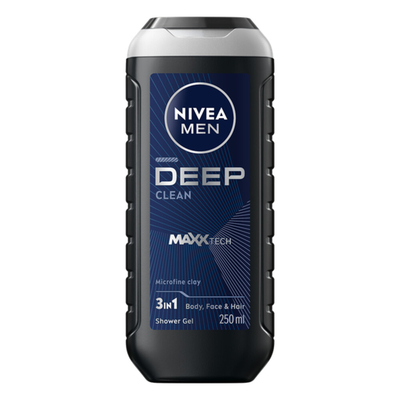 3x Nivea Men Douchegel Deep Clean 250 ml