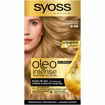 2x Syoss Oleo Intense Haarverf 8-86 Golden Dark Blond