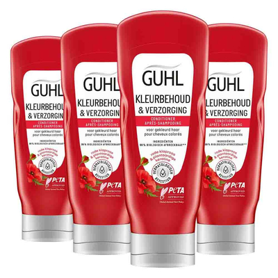 4x Guhl Conditioner Kleurbehoud&Verzorging 200 ml