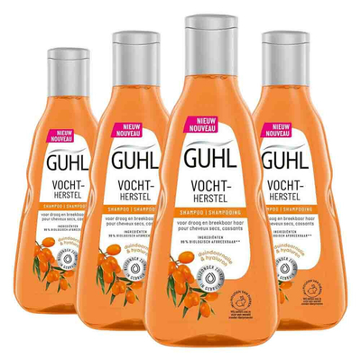 4x Guhl Vochtherstel Shampoo 250 ml