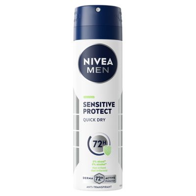3x Nivea Men Deodorant Spray Sensitive Protect 150 ml