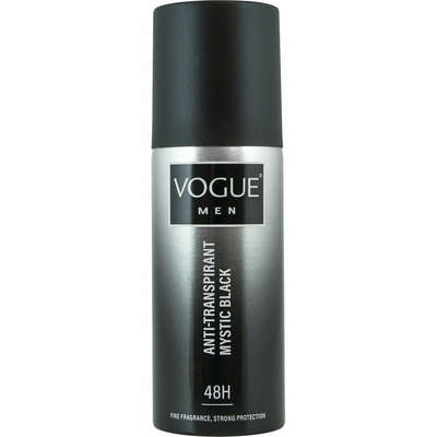 3x Vogue Anti-Transpirant Mystic Black 150 ml