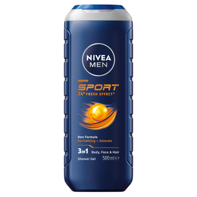 3x Nivea Men Douchegel Sport 500 ml