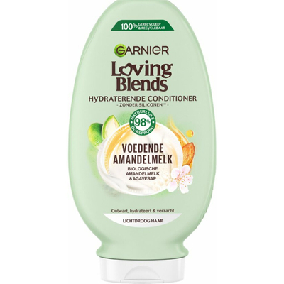 3x Garnier Loving Blends Voedende Amandelmelk Conditioner 250 ml