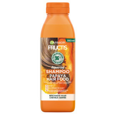3x Garnier Fructis Hair Food Papaya Shampoo 350 ml