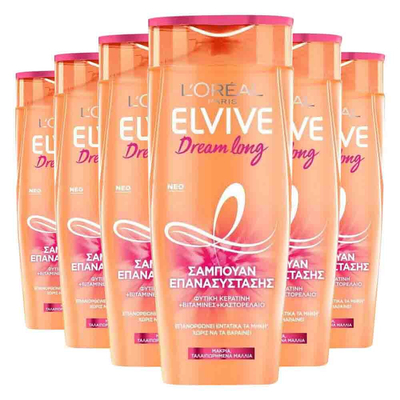 6x L'Oréal Elvive Dream Lengths Shampoo 400 ml