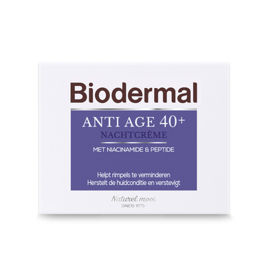 2x Biodermal Nachtcreme Anti Age 40+ 50 ml