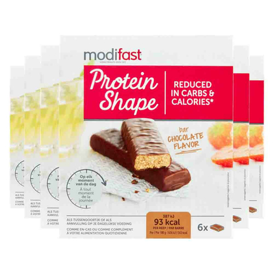 Modifast Protein Shape Reep Chocolade 6 x 6 repen