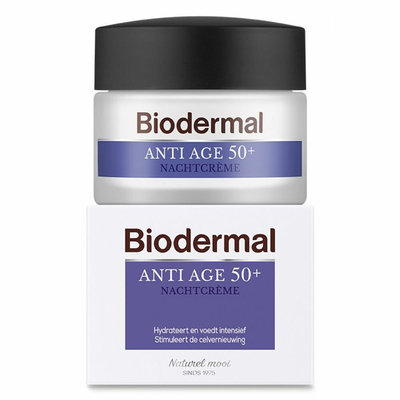 2x Biodermal Nachtcreme Anti Age 50+ 50 ml