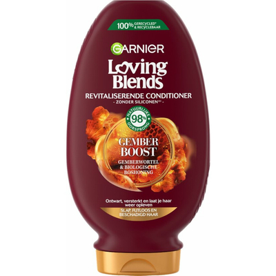 3x Garnier Loving Blends Gember Boost Conditioner 250 ml