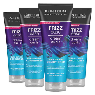 4x John Frieda Frizz Ease Dream Curls Conditioner 250 ml