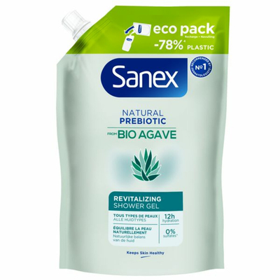 3x Sanex Agave Revitalizing Douchegel Navulling 450 ml