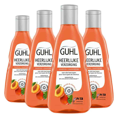4x Guhl Shampoo Heerlijke Verzorging 250 ml