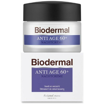 2x Biodermal Nachtcrème Anti Age 60+ 50 ml