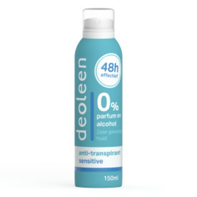 3x Deoleen Deodorant Spray Sensitive Anti-Transpirant 150 ml