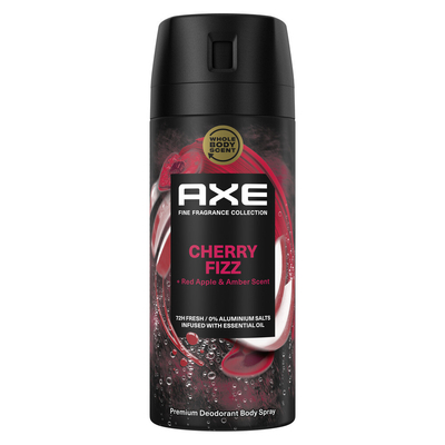 3x Axe Deodorant Bodyspray Cherry Fizz 150 ml